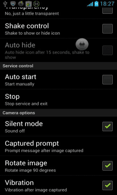 Screenshot of the application Quick Camera - #5