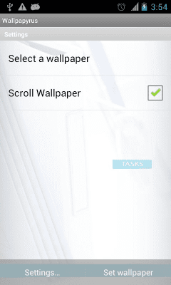 Screenshot of the application Wallpapyrus - #3