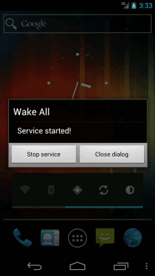 Screenshot of the application Wake All - #1