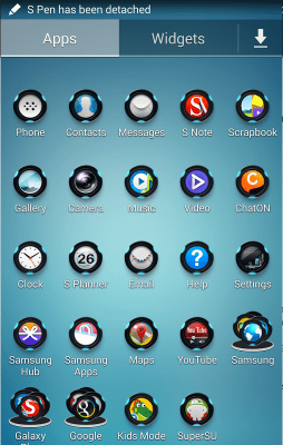 Screenshot of the application Galaxy Icon Themer *ROOT* - #6