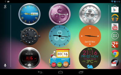 Screenshot of the application Beautiful Clock Widgets - #1