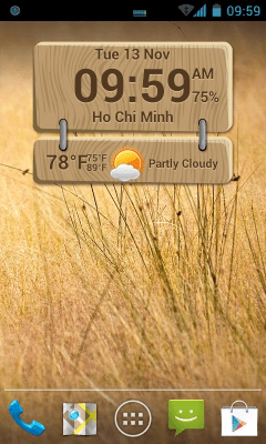 Screenshot of the application Beautiful Clock Widgets - #7