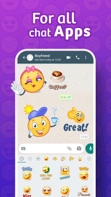 Screenshot of the application WhatSmiley: WAStickers - #2