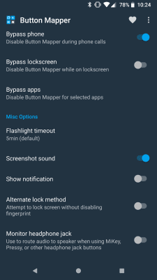 Screenshot of the application Button Mapper: Remap your keys - #7