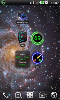 Screenshot of the application Battery Monitor Widget - #1