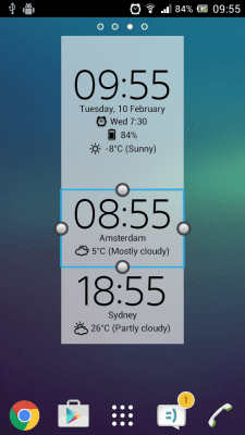 Screenshot of the application Digital Clock Widget Xperia - #4