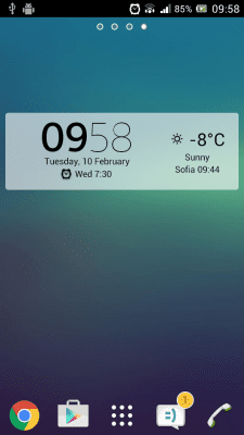 Screenshot of the application Digital Clock Widget Xperia - #7