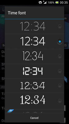 Screenshot of the application Digital Clock Widget Xperia - #8