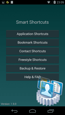 Screenshot of the application Smart Shortcuts - #3