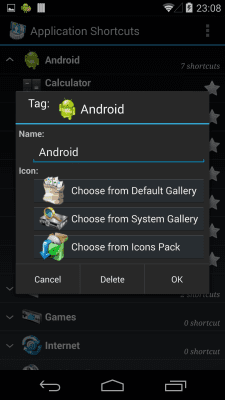 Screenshot of the application Smart Shortcuts - #4