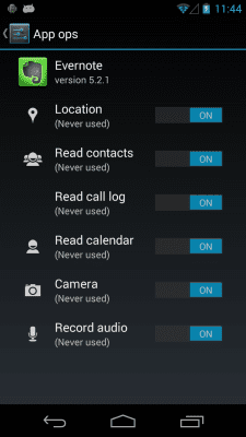Screenshot of the application App Permission Manager - #2