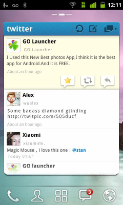 Screenshot of the application GO TwiWidget - #2