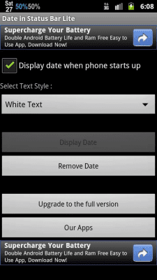 Screenshot of the application Date in Status Bar - #2