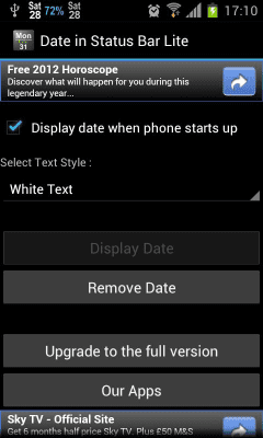 Screenshot of the application Date in Status Bar - #4