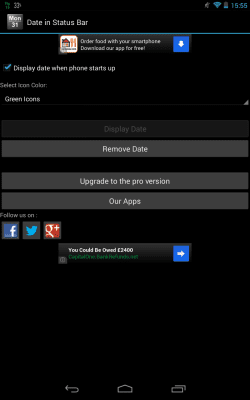 Screenshot of the application Date in Status Bar - #5