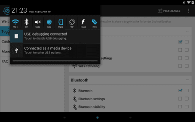 Screenshot of the application Notification Toggle - #6