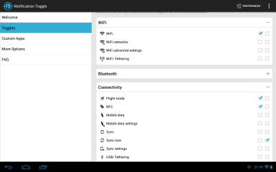 Screenshot of the application Notification Toggle - #7