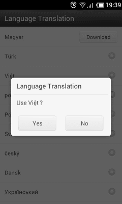 Screenshot of the application Vietnamese Language GOWeather - #1