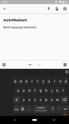 Screenshot of the application AnySoftKeyboard - #7