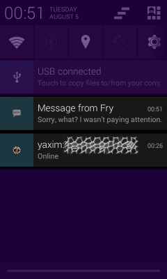 Screenshot of the application yaxim - Jabber/XMPP client - #7