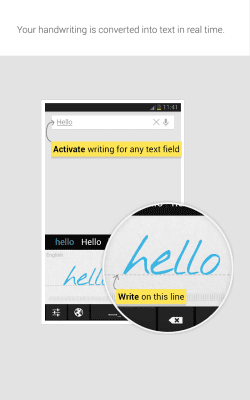 Screenshot of the application MyScript Stylus (Beta) - #1