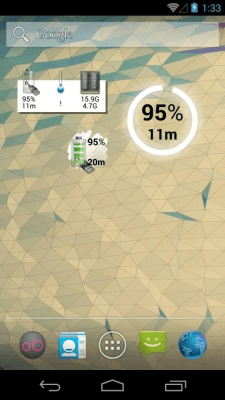 Screenshot of the application Battery Widget (LITE) - #9