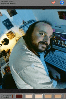 Screenshot of the application Free Face Tone Corrector - #4