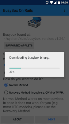 Screenshot of the application Busybox On Rails - #4