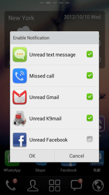 Screenshot of the application GO Launcher EX Notification - #4
