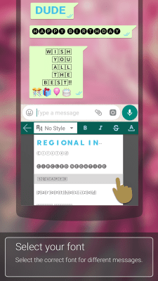 Screenshot of the application ai.type Free Emoji Keyboard - #4