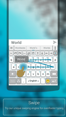 Screenshot of the application ai.type Free Emoji Keyboard - #7