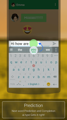 Screenshot of the application ai.type Free Emoji Keyboard - #12
