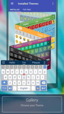 Screenshot of the application ai.type Free Emoji Keyboard - #15