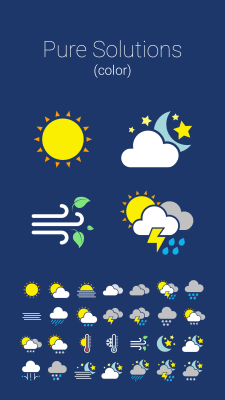 Screenshot of the application Weather icon color (for HDW) - #1