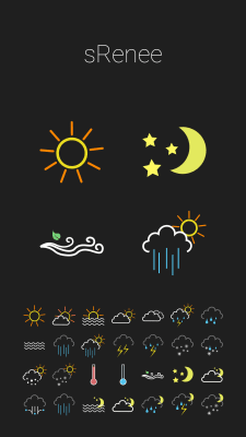 Screenshot of the application Weather icon color (for HDW) - #2