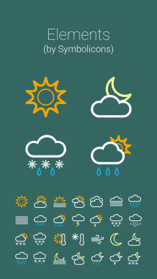 Screenshot of the application Weather icon color (for HDW) - #5