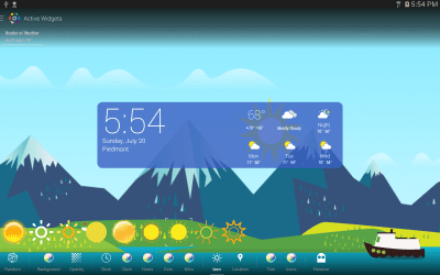 Screenshot of the application Weather icon color (for HDW) - #10