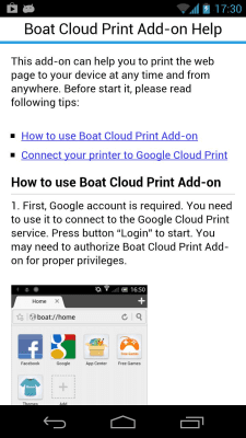 Screenshot of the application Boat Cloud Print Add-on - #4