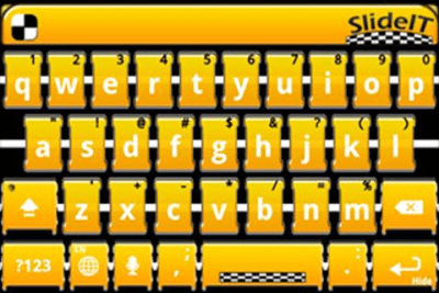 Screenshot of the application SlideIT Yellow Taxi Skin - #4