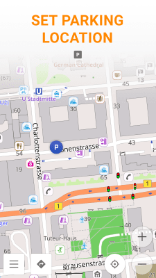 Screenshot of the application OsmAnd-Parking Plugin - #1