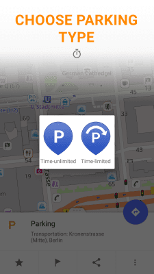 Screenshot of the application OsmAnd-Parking Plugin - #2