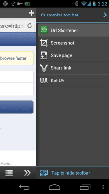 Screenshot of the application Boat URL Shortener Add-on - #2