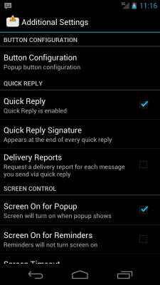 Screenshot of the application SMS Popup - #6