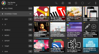 Screenshot of the application Feedly extension for News+ - #8