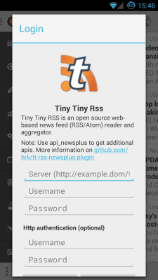 Screenshot of the application Tiny Tiny RSS | News+ - #2