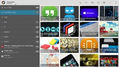Screenshot of the application Tiny Tiny RSS | News+ - #8