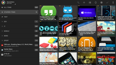 Screenshot of the application Tiny Tiny RSS | News+ - #9