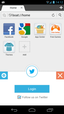 Screenshot of the application Boat TweetNotification Add-on - #3
