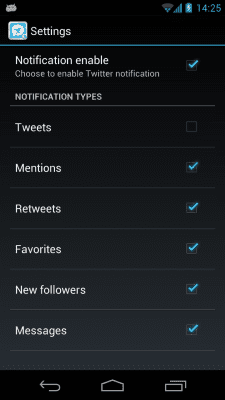 Screenshot of the application Boat TweetNotification Add-on - #5