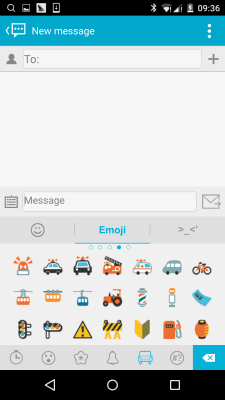 Screenshot of the application Handcent Emoji - #8